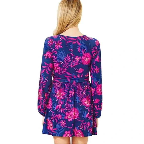 Brand new NWT Lilly Pulitzer, Lorelei skirted Romper in blue Med-size medium - Picture 3 of 6